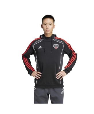 adidas - Men's Black D.C. United 2025 Travel Pullover Hoodie