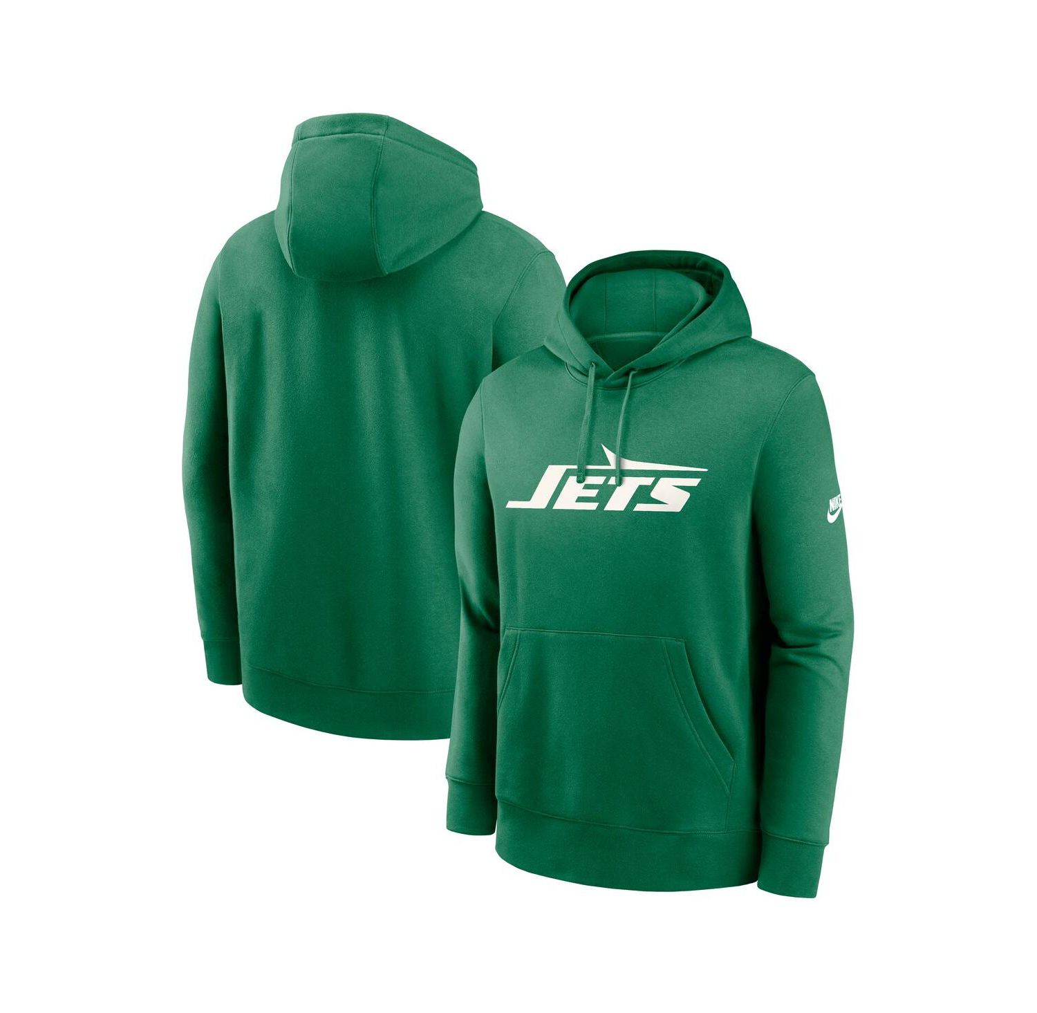 Men's Green New York Jets Big & Tall Club Logo Pullover Hoodie