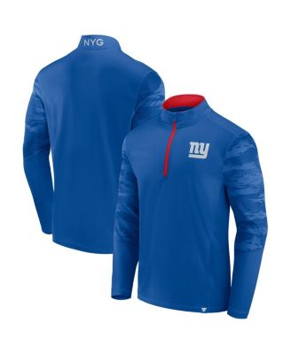 Fanatics - Men's Royal New York Giants Defender Quarter-Zip Sweatshirt