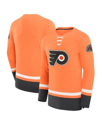 Fanatics - Men's  Orange Philadelphia Flyers Vintage High Point Long Sleeve T-Shirt