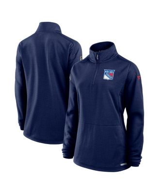 Fanatics - Women's  Navy New York Rangers Authentic Pro Rink Lightweight Quarter-Zip Pullover Top