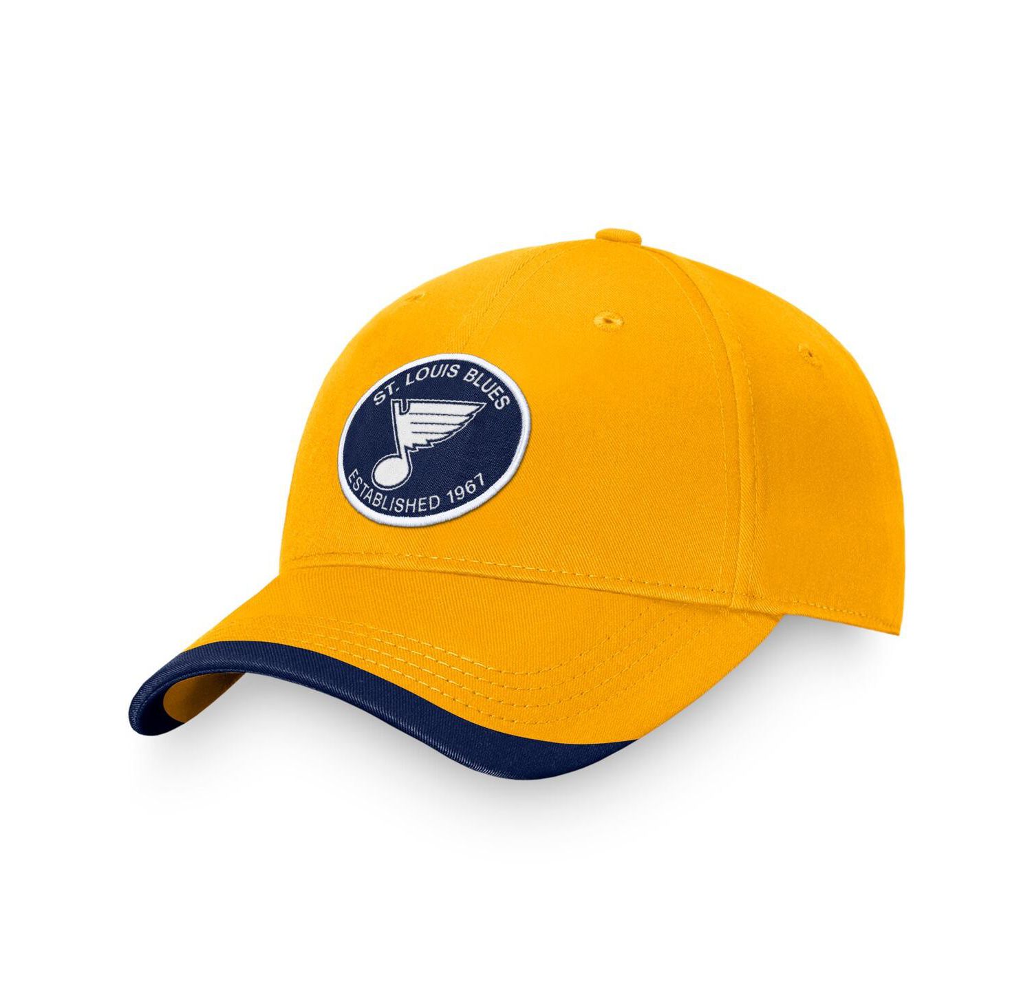 Men's Gold St. Louis Blues Fundamental Adjustable Hat