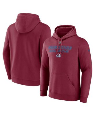 Men's Burgundy Colorado Avalanche Authentic Pro Core Primary Fleece Pullover Hoodie