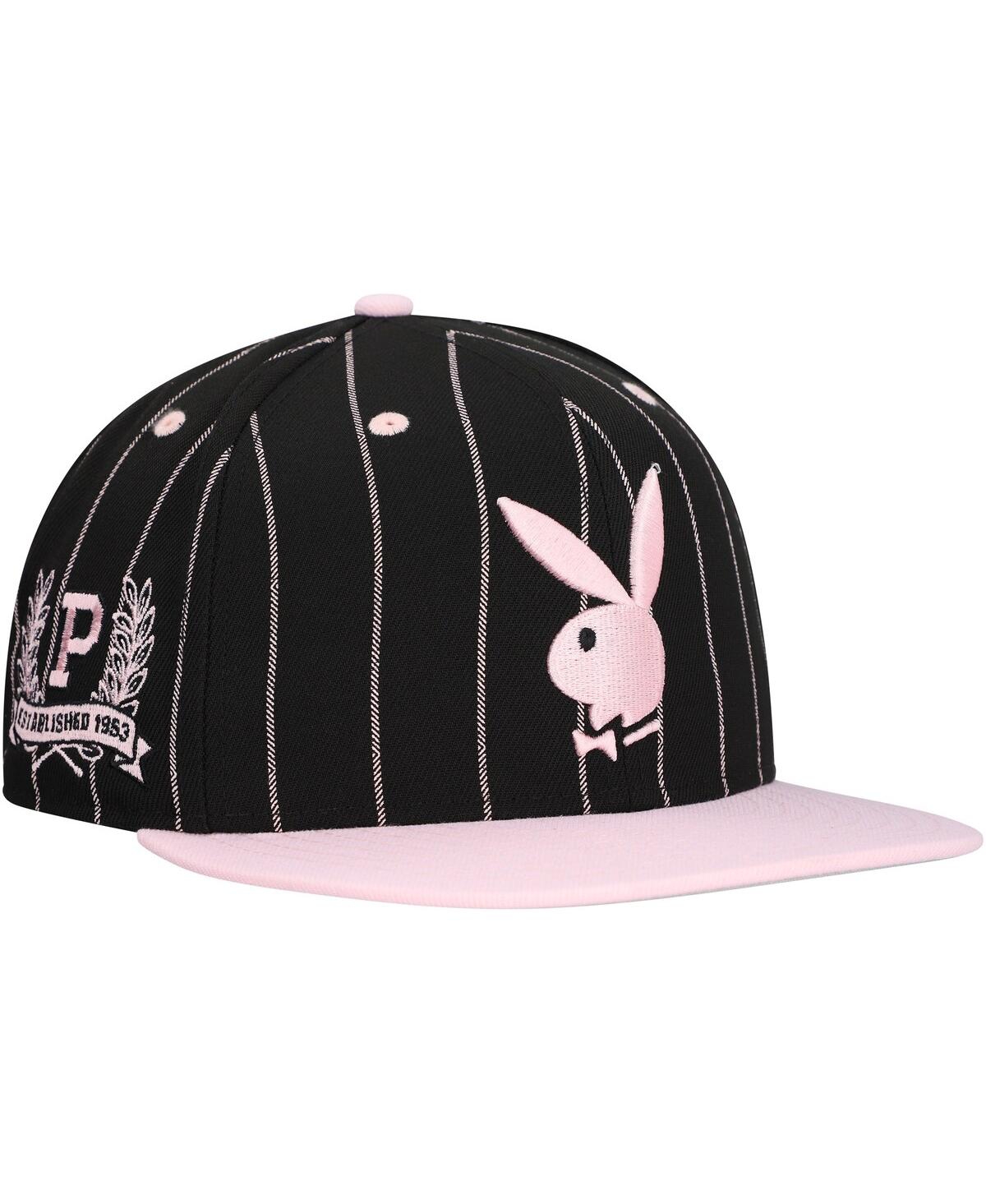 Men's Black Playboy Logo Adjustable Hat - Black
