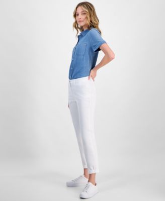 Women's Montauk Solid Cuffed Chino Pants