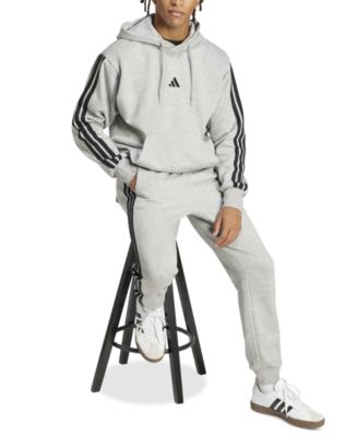 Men's Essential Three Stripes Fleece Hoodie