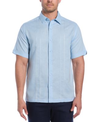 Cubavera - Men's Short Sleeve Panel Button-Front Camp Shirt