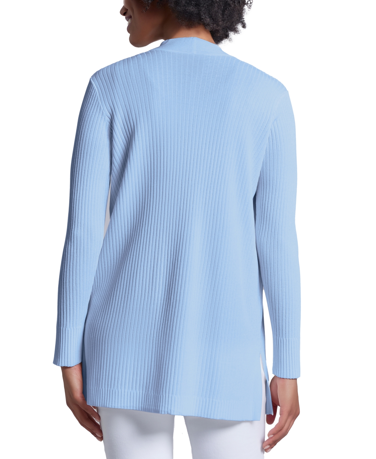 Jones New York Women's Petite Sutton Open-front Cardigan In Blue