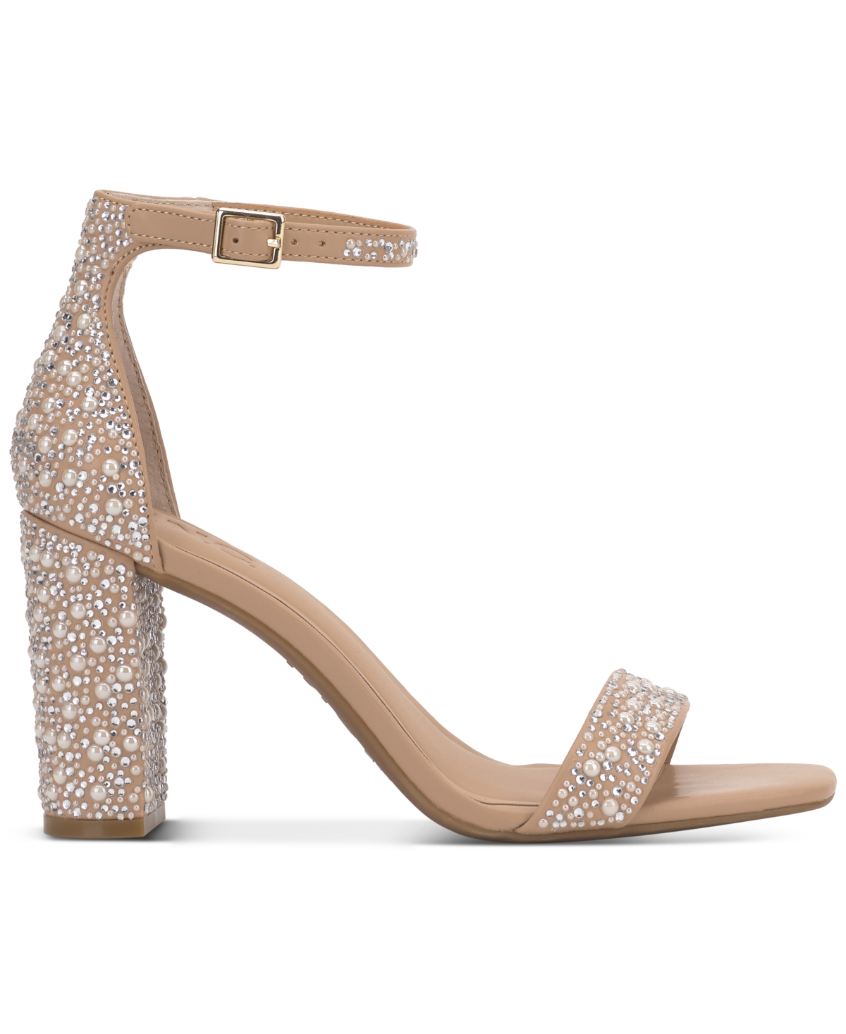 Inc International Concepts Women's Lexini Two-piece Sandals, Created For Macy's In Pearl Bling