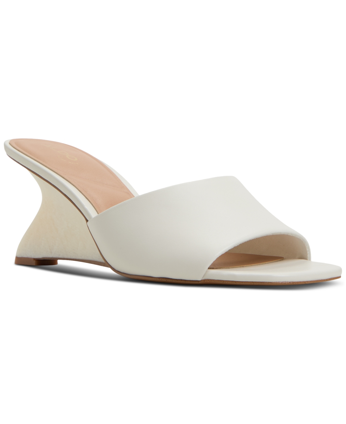 Women's Fiala Square-Toe Sculpted Wedge Sandals - Gold Metallic