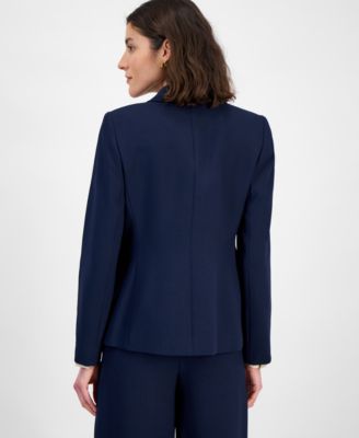 Women's Peak-Lapel Button-Cuff Jacket, Regular & Petite