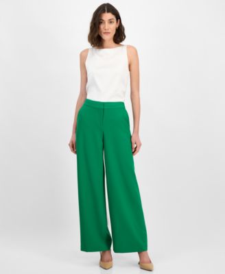 Women's Mid-Rise Wide-Leg Pants
