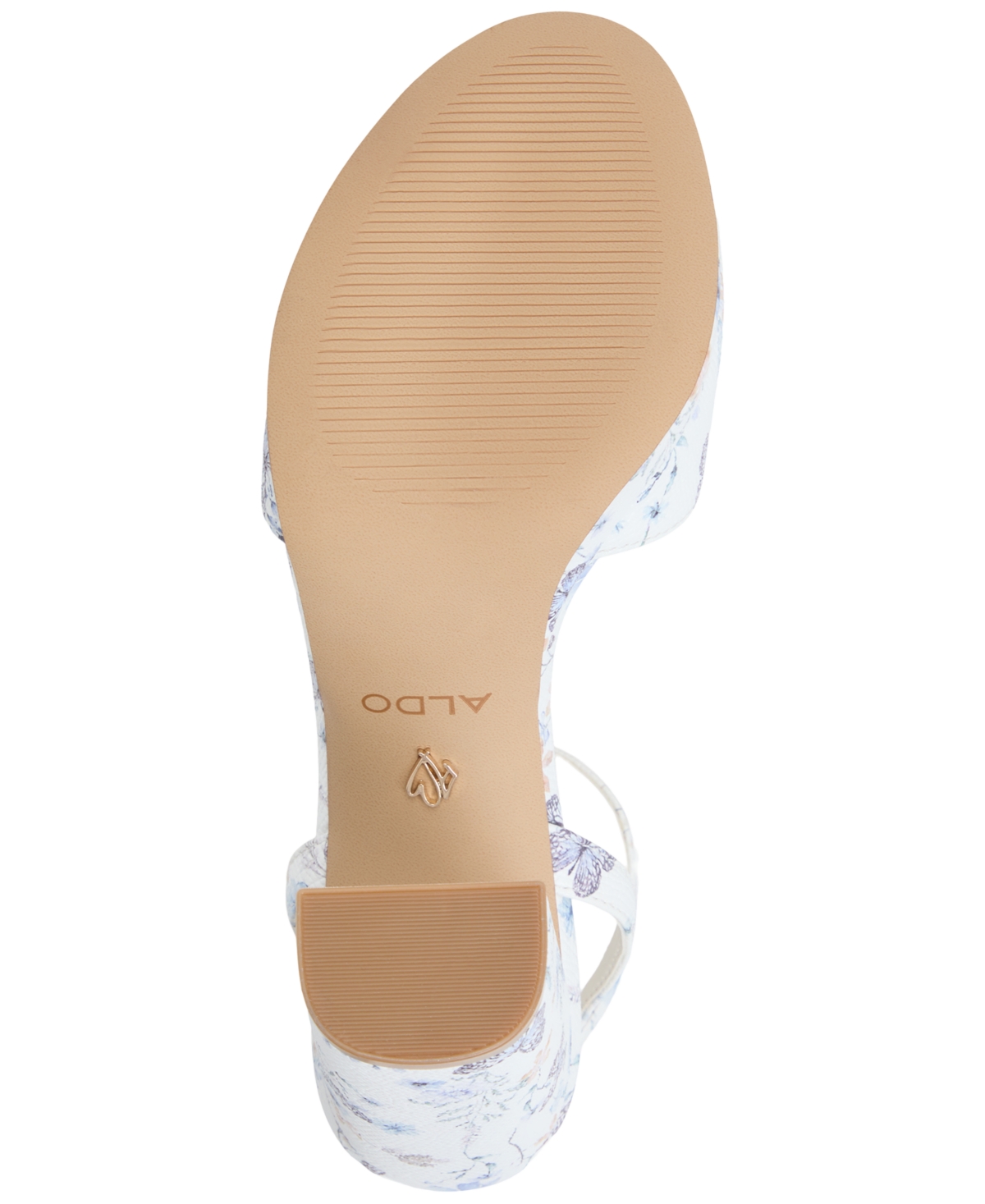 Aldo Women's Gracious Two-piece Block-heel Dress Sandals In Ivory,blue Multi