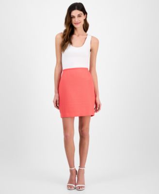 Tahari ASL - Women's Boucl&eacute; Mini Pencil Skirt