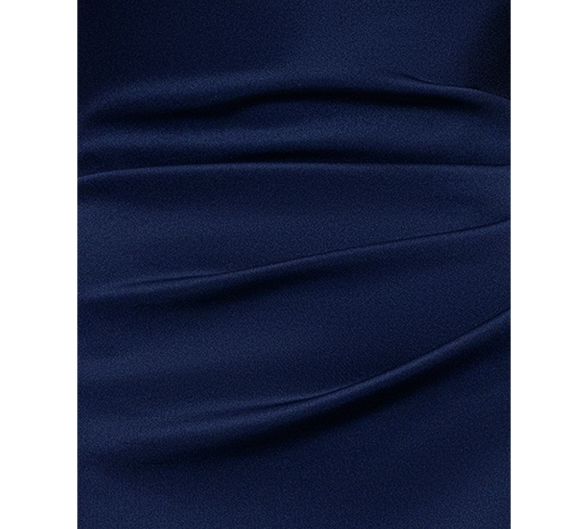 Xscape Petite Ruffled Halter Gown In Midnight