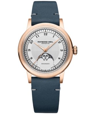 Women's Millesime Automatic Moon Phase Silver Dial Watch 35mm  