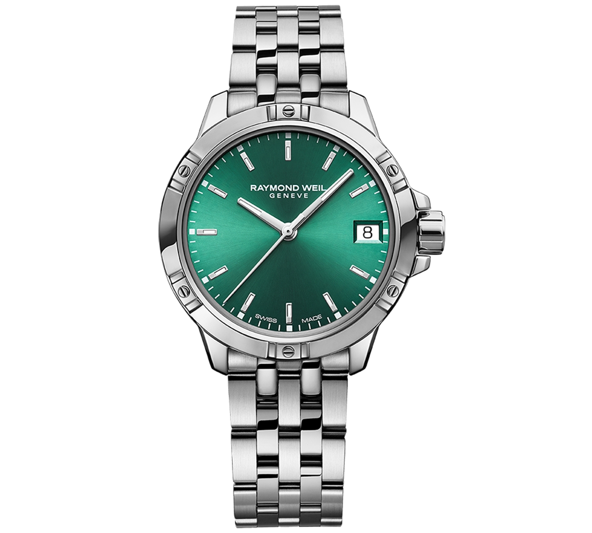 Women's Swiss Tango Quartz Stainless Steel Bracelet Watch 30mm - Green