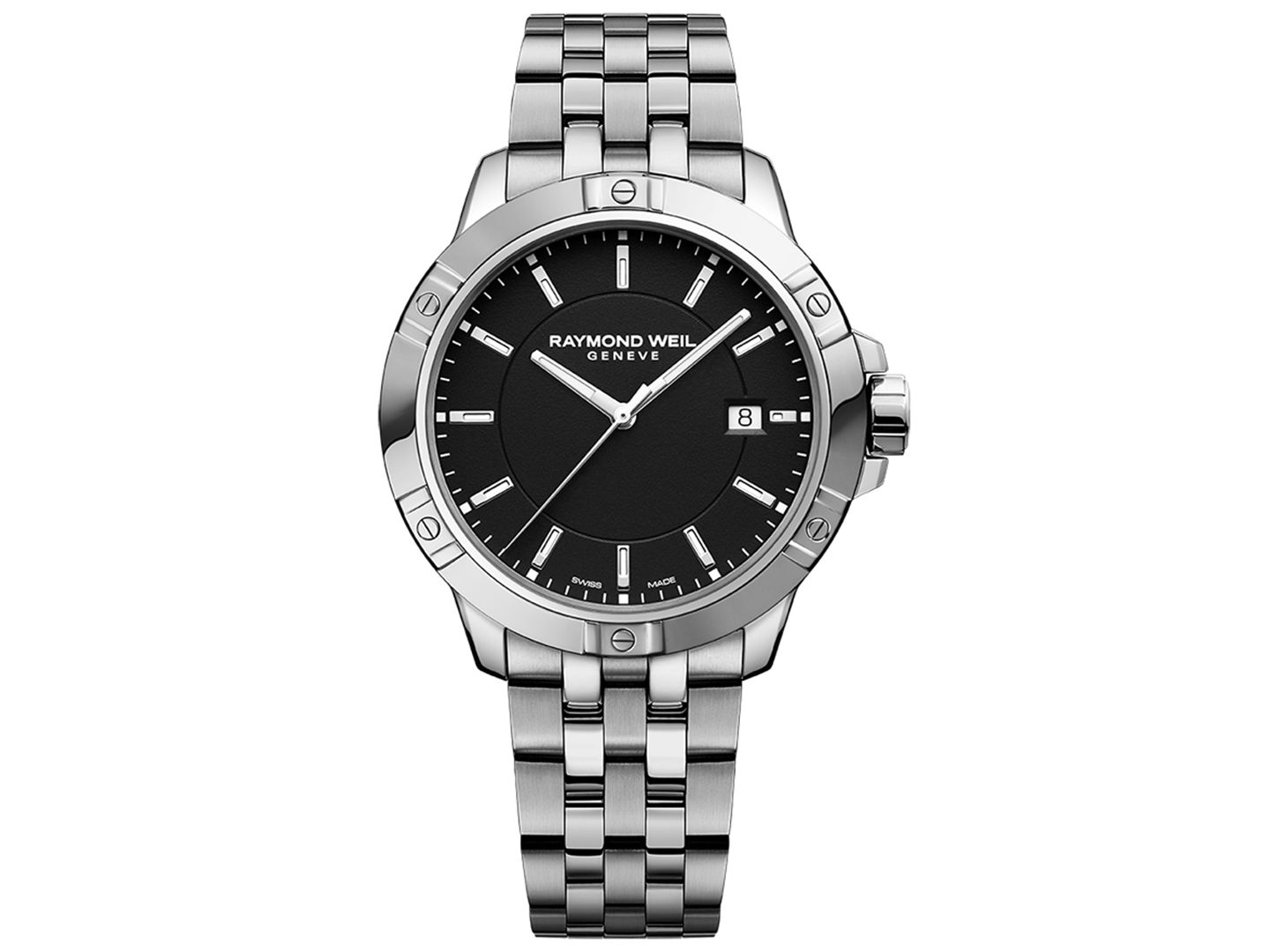 Мужские часы Raymond Weil Swiss Tango Quartz Stainless Steel Bracelet Watch 41mm — фото 1