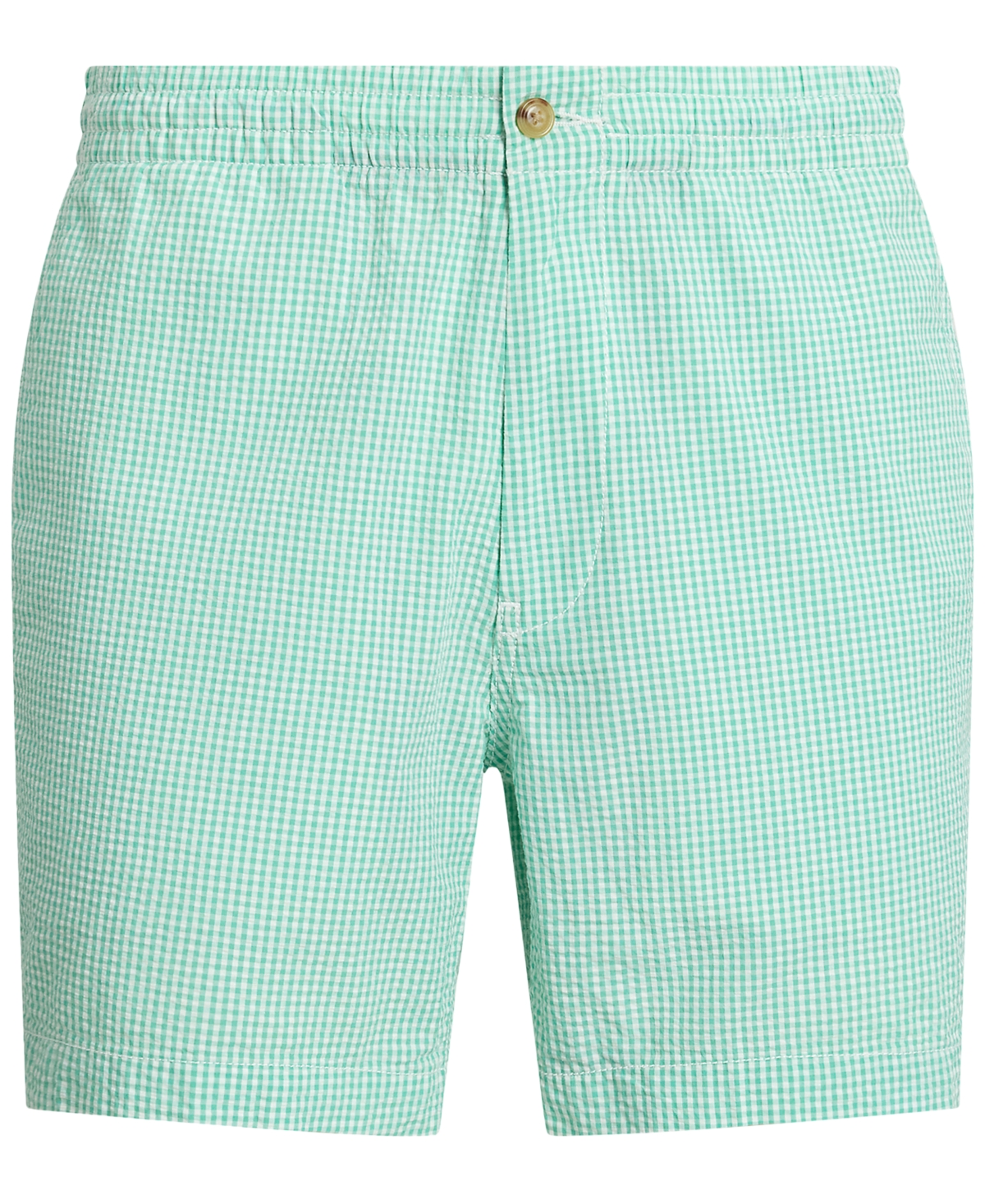 Polo Ralph Lauren Men's 6-inch Polo Prepster Seersucker Shorts In Key West Green,white