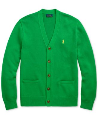 Men's Cotton V-Neck Cardigan