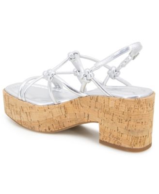 Women's Essa Knots Square Toe Wedge Sandals