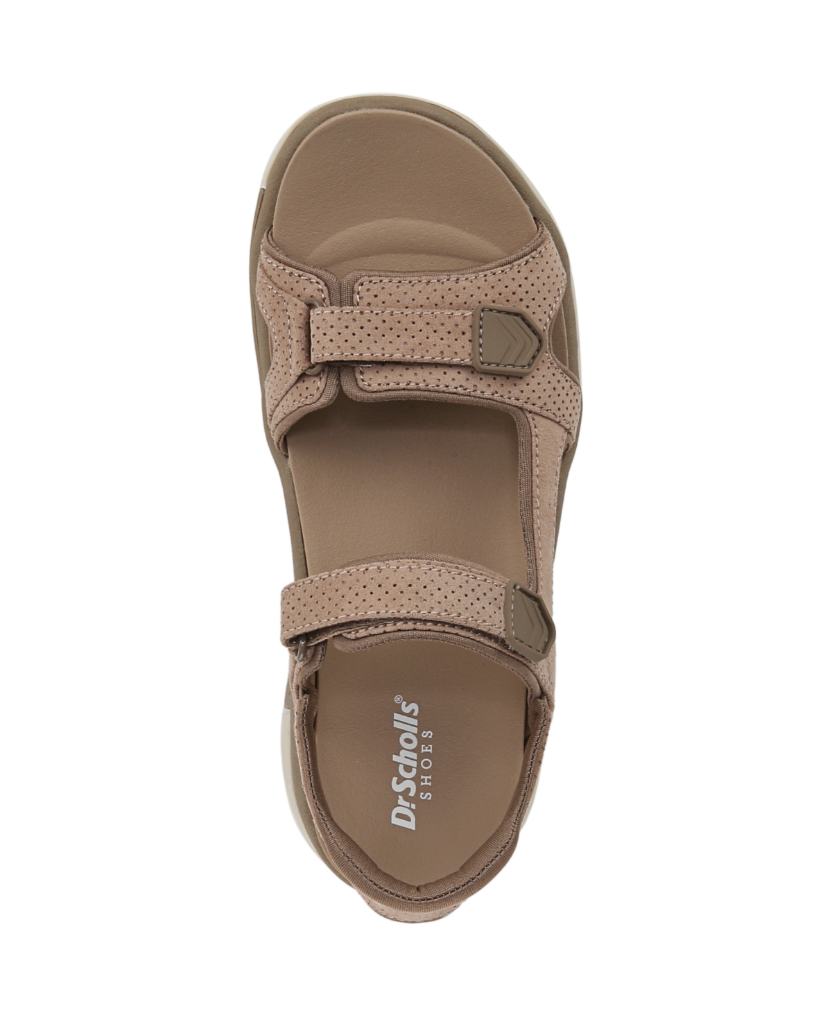Shop Dr. Scholl's Women's Adelyn Open Round Toe Sport Sandals In Toasted Taupe Fabric