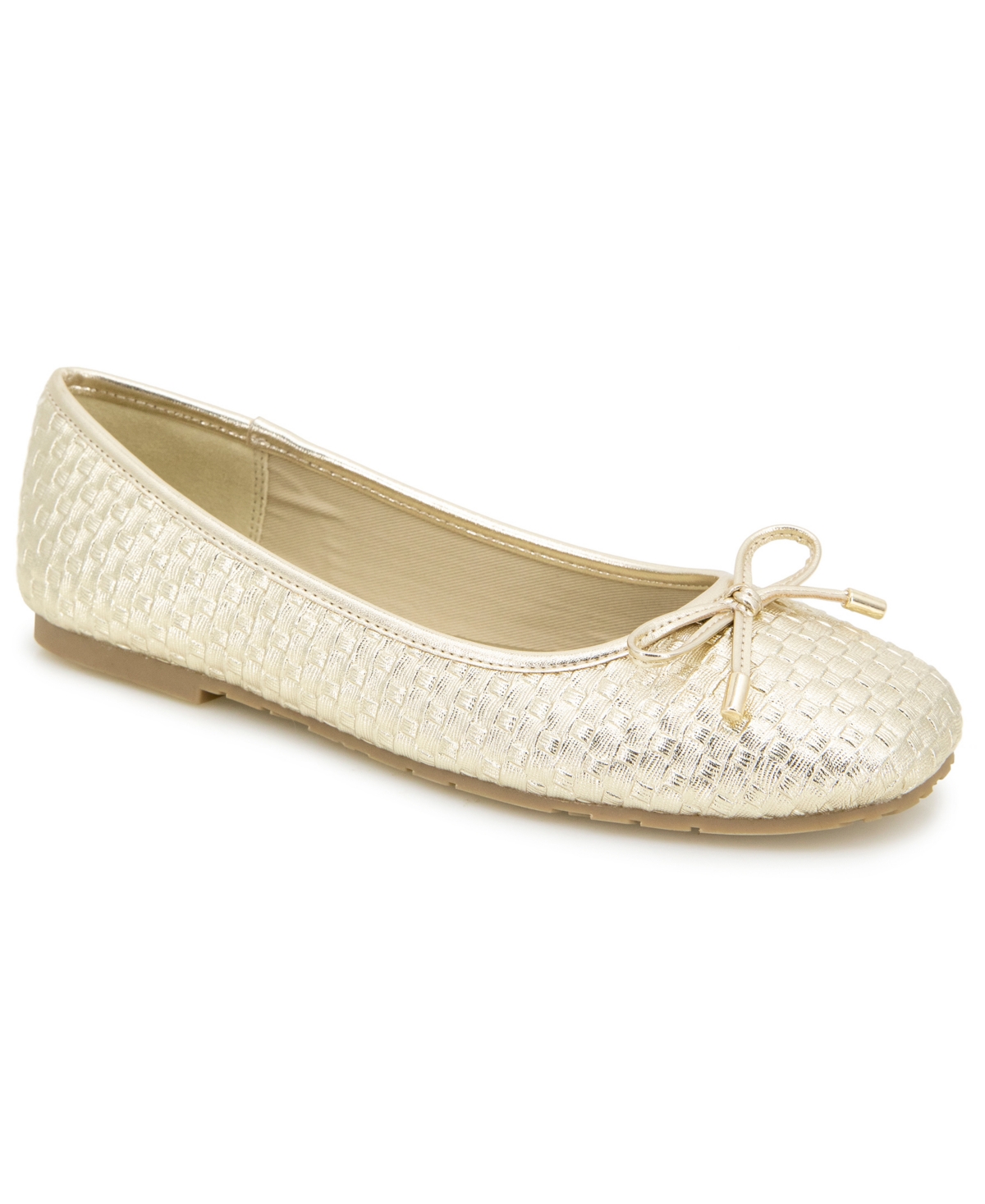 Women's Elstree Woven Ballet Flats - Tan Woven