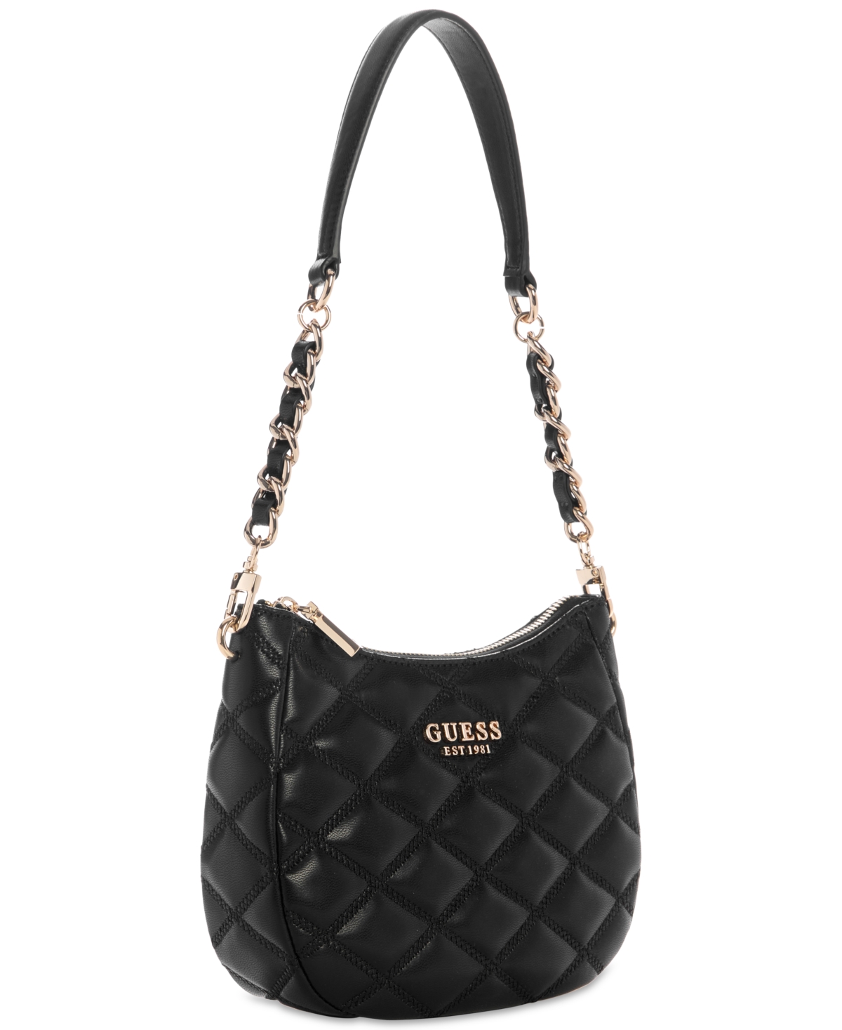 GUESS TAMSIN QUILTED SMALL TOP ZIP SHOULDER BAG 
