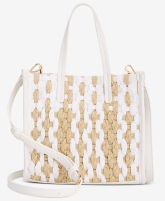On 34th - Small Straw Crossbody Tote