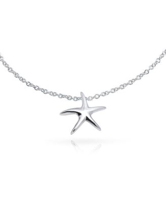 Marine Life Starfish Anklet Ankle Bracelet Sterling Silver 9-10 Inch