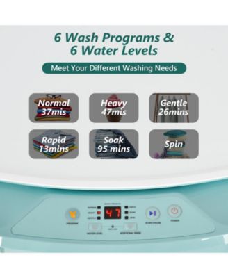 8lbs Portable Fully Automatic Washing Machine with Drain Pump
