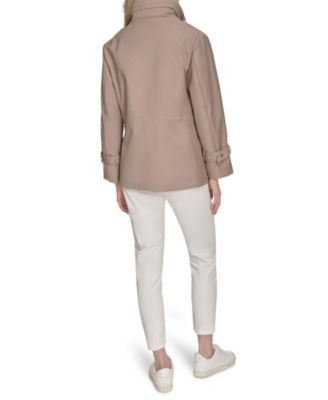 Women's 29” Loose Fit Pinstripe Rain Jacket