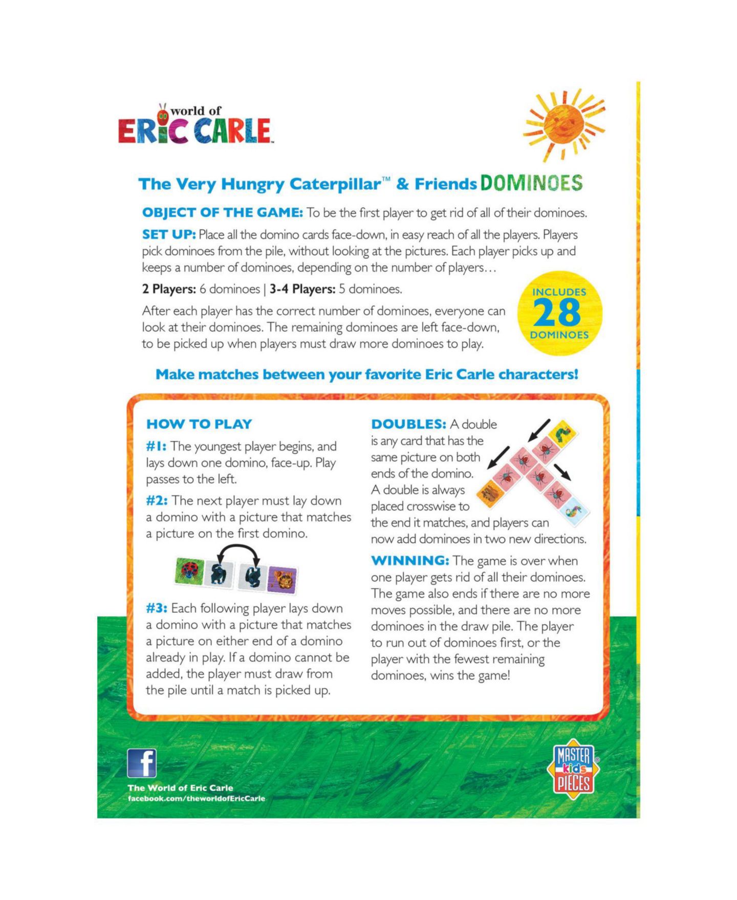 Детские игрушки MasterPieces Puzzles Eric Carle Picture Dominoes — фото 2