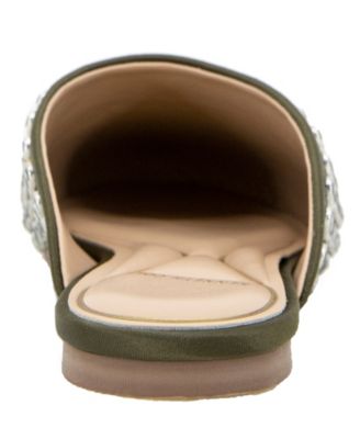 Women's Almond Toe Saddie Mules