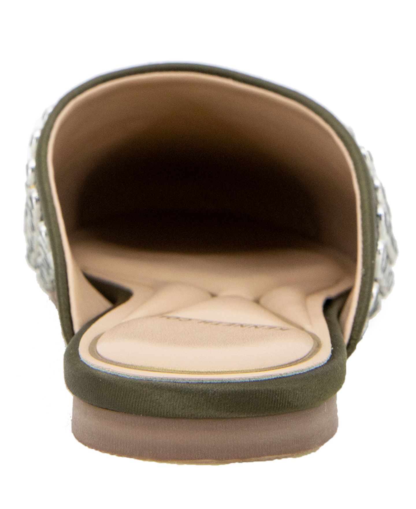 Женские сабо Kenneth Cole New York Almond Toe Saddie Mules, цвет: Оливковый — фото 3