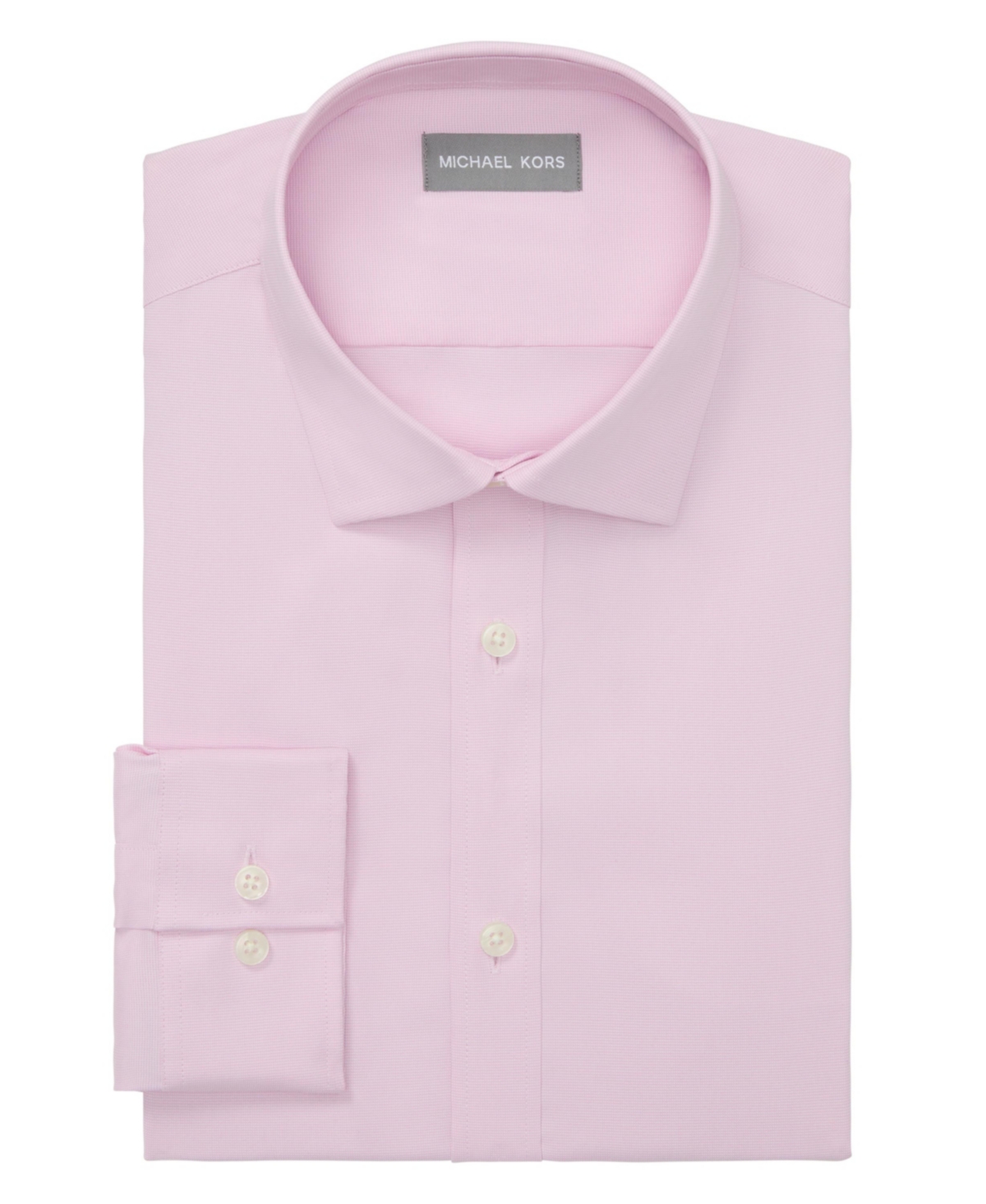 Michael Kors Men's Eco Passport Stretch Untucked Slim Fit Dress Shirt In Pink