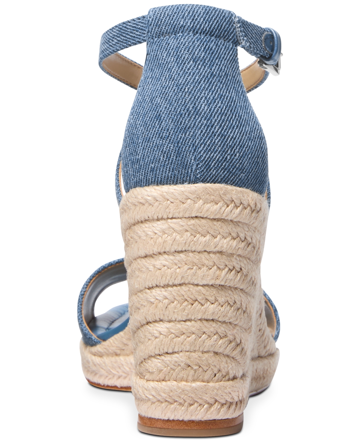 Michael Kors Mandy Wedge Sandal In Denim With Iuta Wedge In Union Wash