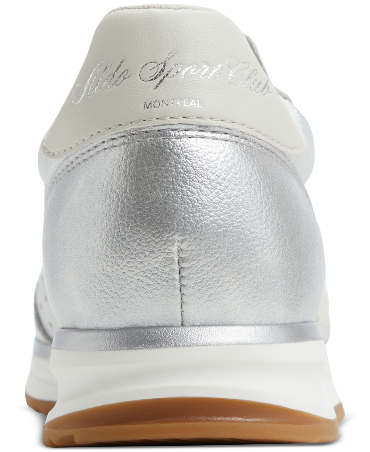 Shop Aldo Women's Stepcount Lace-up Jogger Sneakers In Silver Metallic
