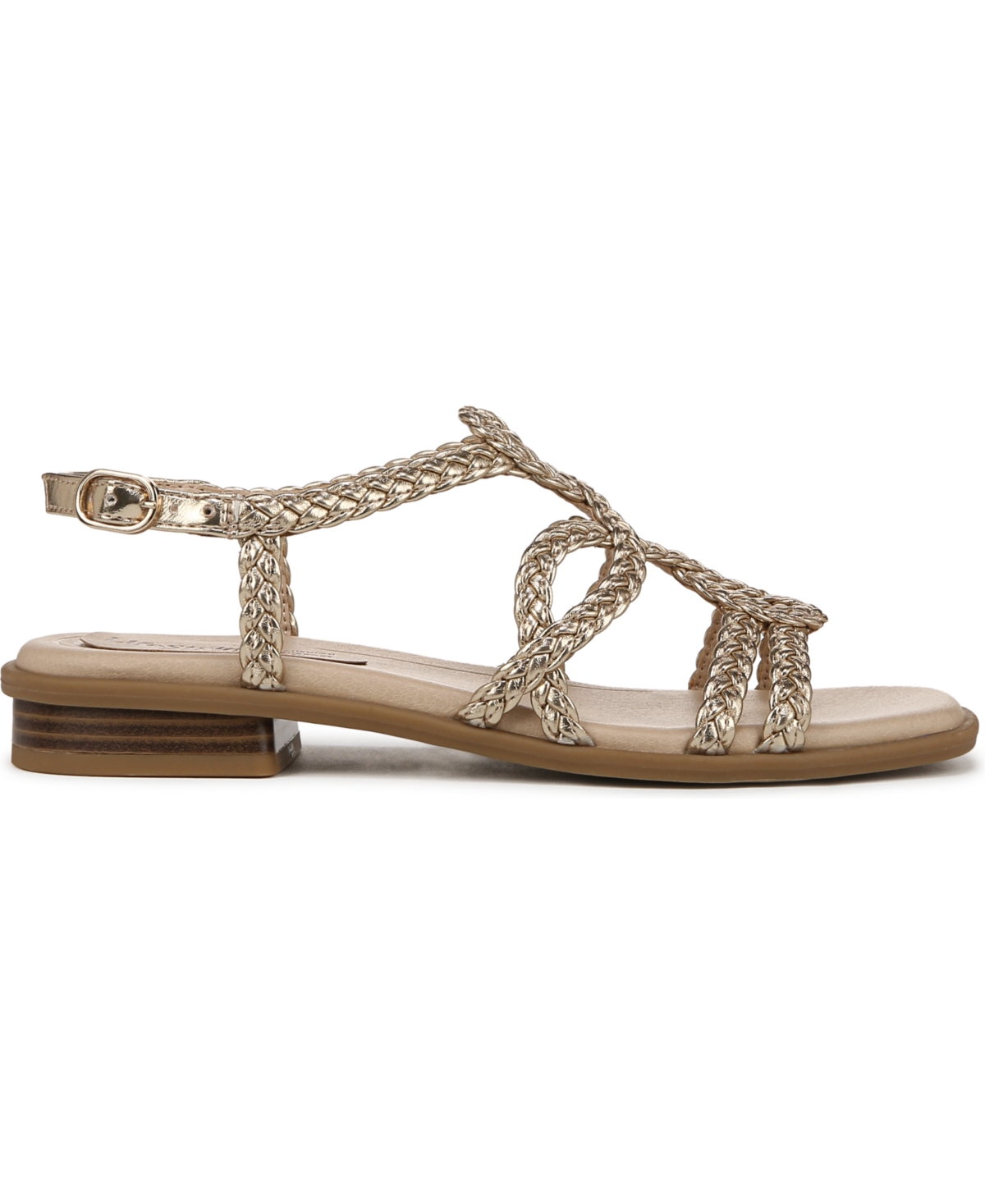 LIFESTRIDE WOMEN'S REAGAN OPEN SQUARE TOE STRAPPY SLINGBACK SANDALS 