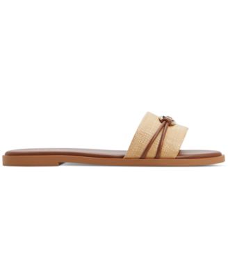 Women's Vasia Hardware-Trim Slide Flat Sandals