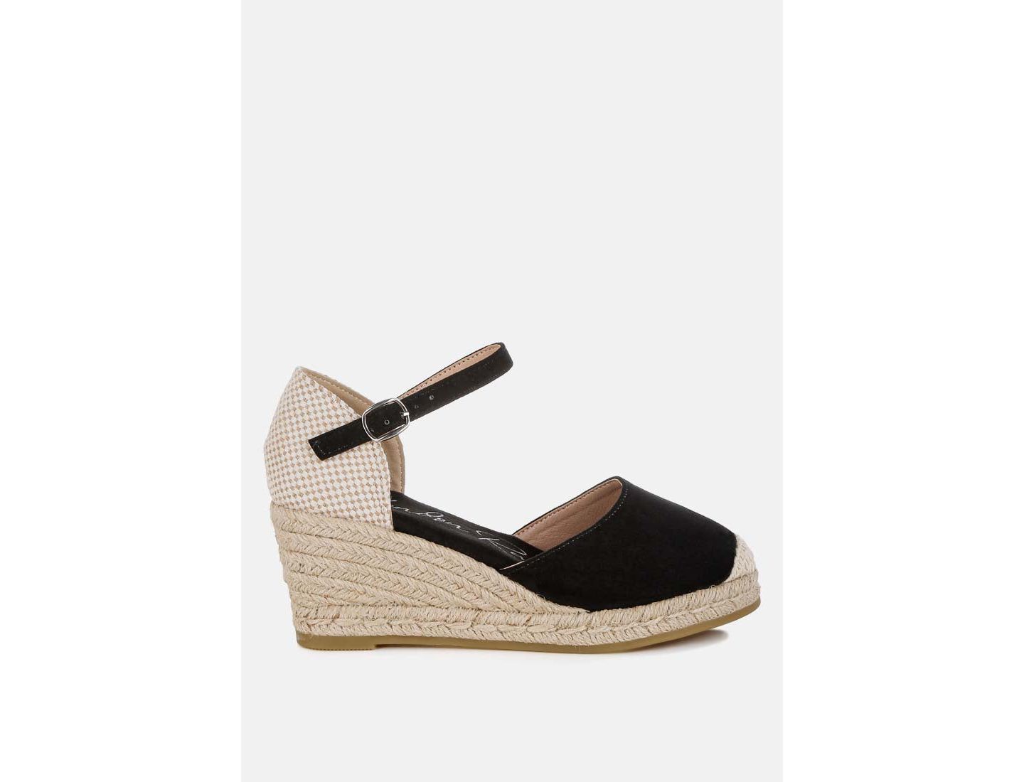 Женские сандалии London Rag Paryor Microfiber Espadrilles, цвет: Чёрный — фото 2