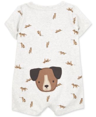 Carter's Baby Boys Dog-Print Short-Sleeve Romper