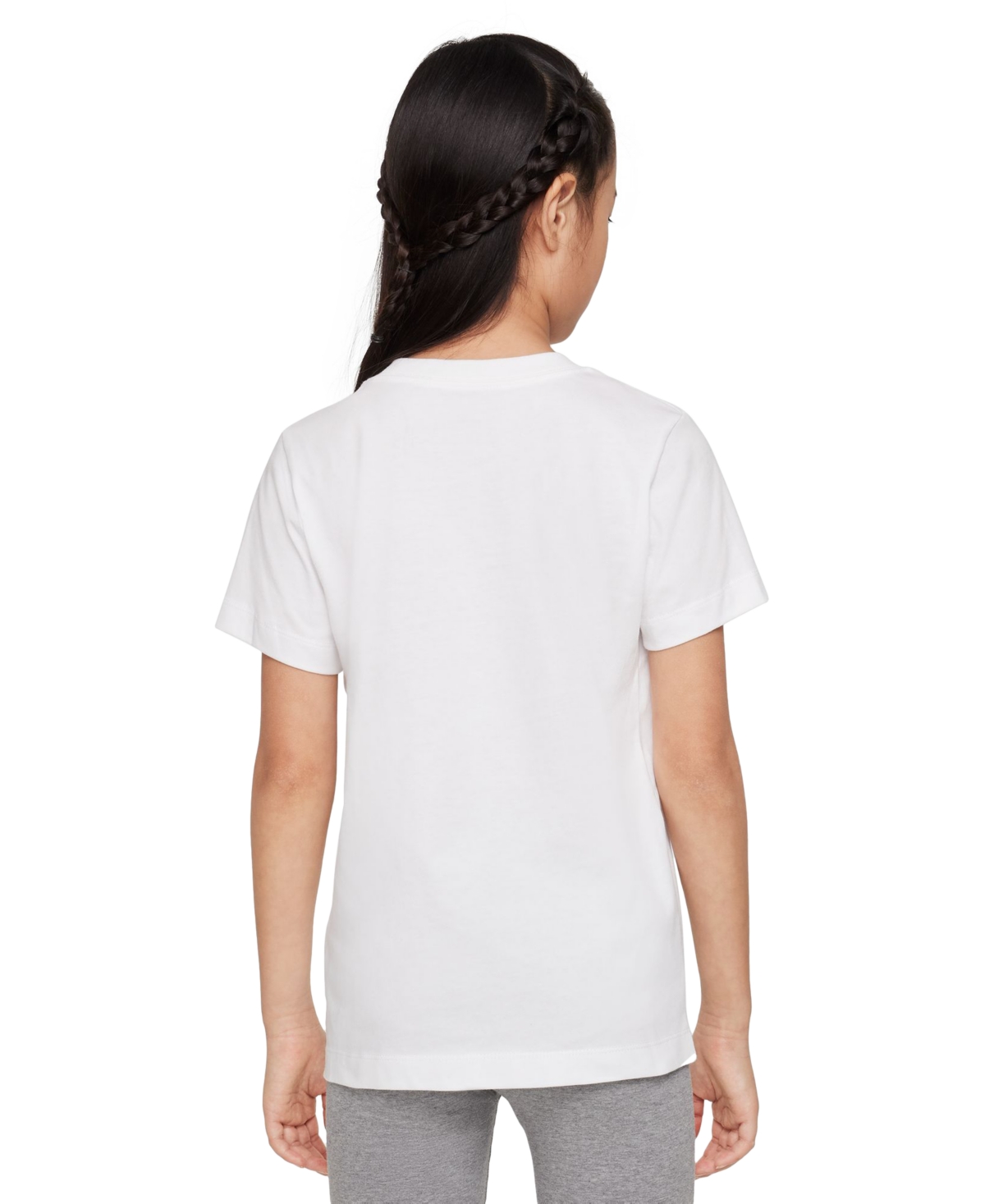 Nike Big Kids Sportswear Printed Crewneck T-shirt In White