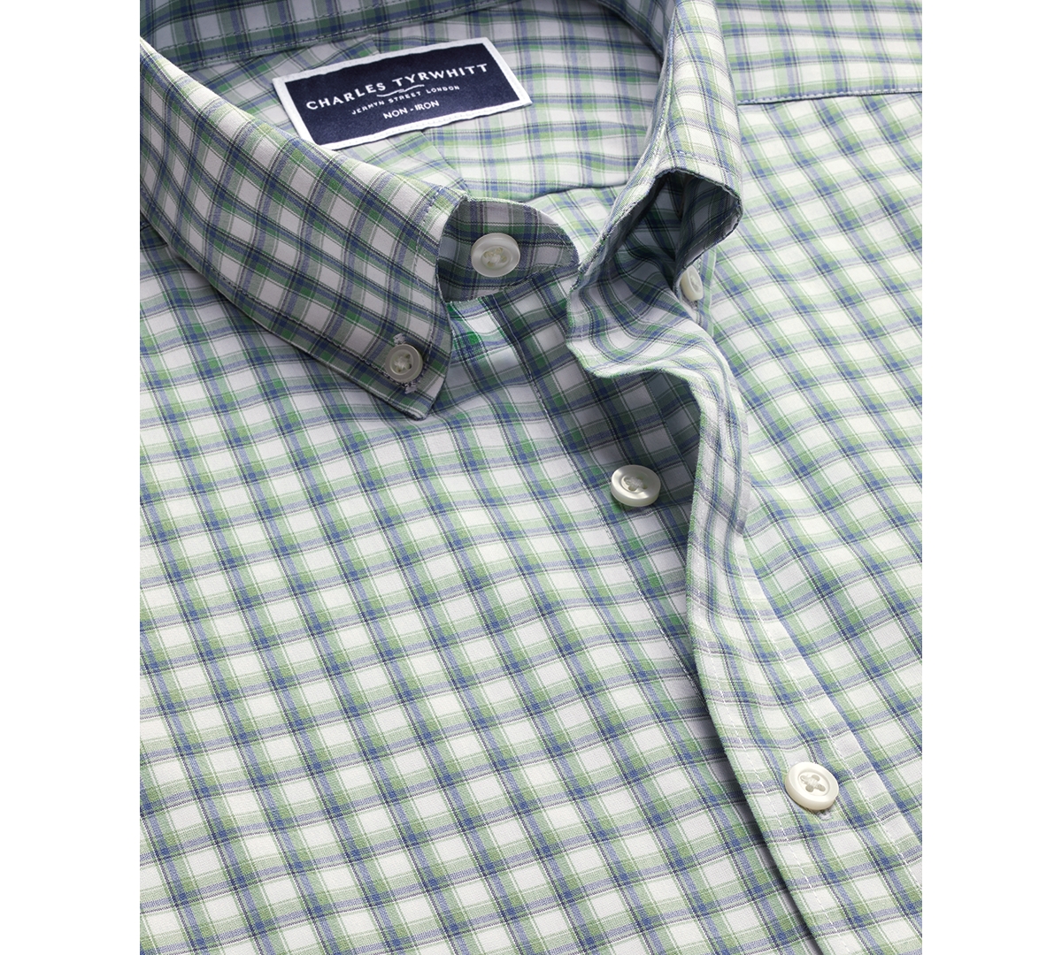 Shop Charles Tyrwhitt Men's Slim Fit Long Sleeve Check Button-down Shirt
