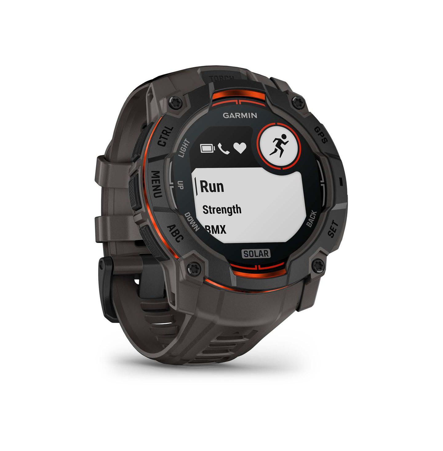 Умные GPS-часы Garmin Instinct 3 Solar, 50 мм, защищённые, Black/Charcoal — фото 2