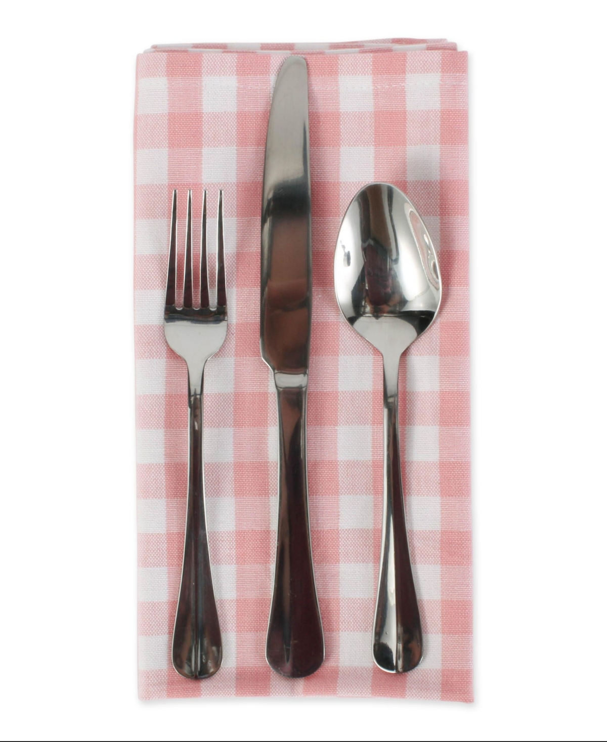 Design Imports Gingham Napkin, Set Of 6 In Pink