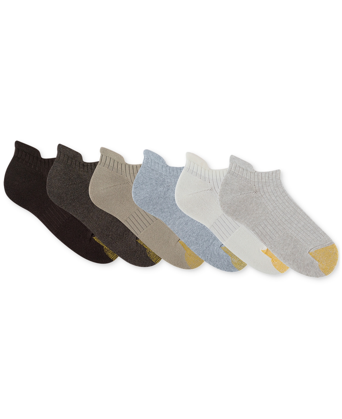 Shop Gold Toe Women's 6-pk. Everyday No Show Tab Socks Gtdl0154r06 In Neutral Pack (asst 1)