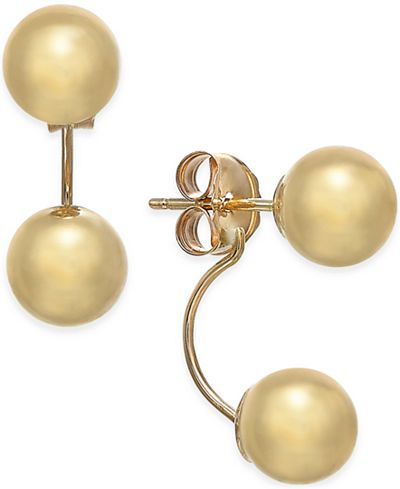 macys gold earrings
