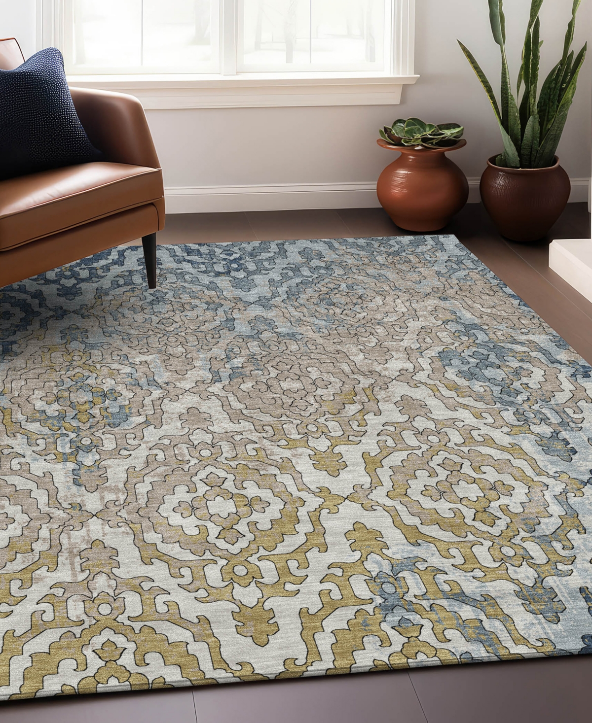Addison Chantille Acn864 5'x7'6" Area Rug In Mist