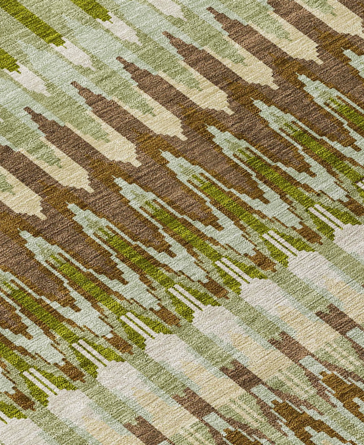 Addison Chantille Machine Washable Acn860 2'6"x3'10" Area Rug In Green